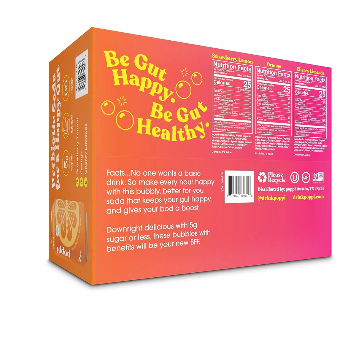 Poppi Variety Pack, 12 oz, 12-count